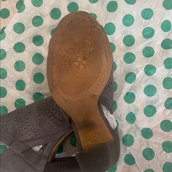 Vince Camuto Charcoal Peep-Toe Ankle Booties - Picture 7 of 8